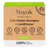 Niyok Shampooing + après-shampooing solide 2 en 1 - Green touch 80 g - 1