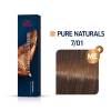 Wella Koleston Perfect ME+ Pure Naturals 7/01 Medium Blond Natural Ash, 60 ml - 1