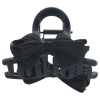 Solida Barrette à cheveux nœud noir  - 1