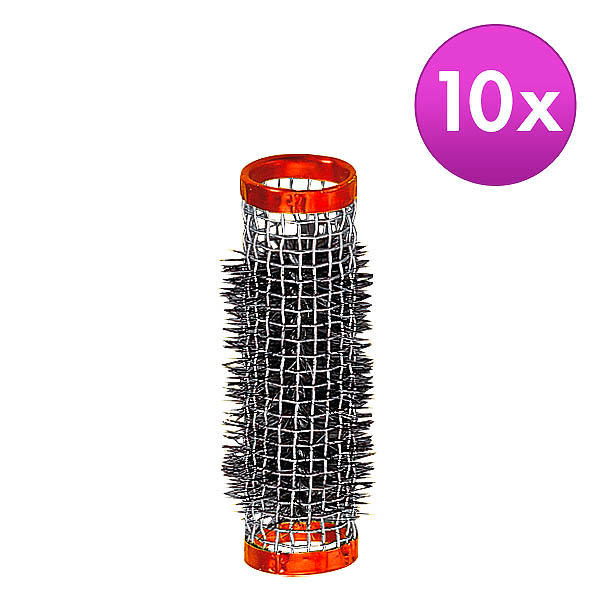 MyBrand Wire hair curler with bristles Red, Ø 18 mm, Per package 10 pieces - 1