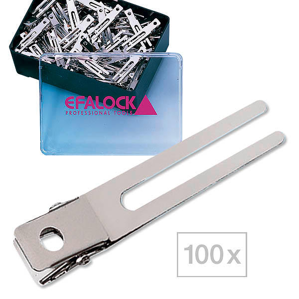Efalock Quality hair clips Per package 100 pieces - 1