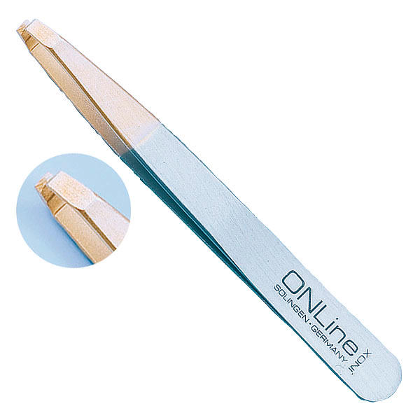 Witte ONLine Pinzas de depilar Pinzas de punta de oro rectas  - 1