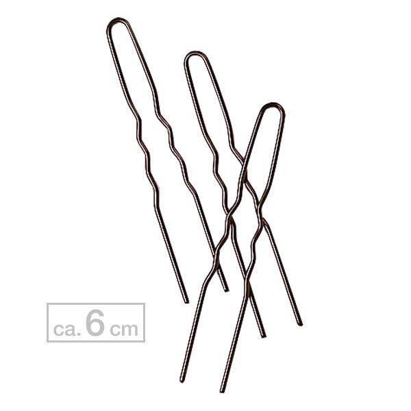 MyBrand Hairpins wavy Brown, approx. 6 cm, 20 pieces - 1