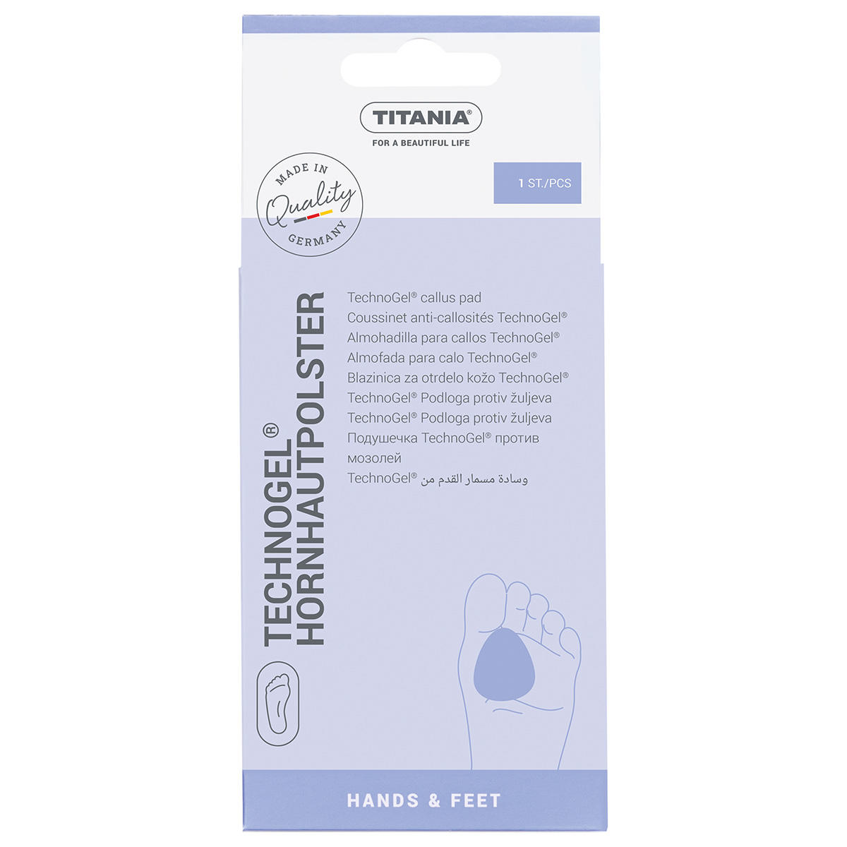 Titania Techno Gel Hornhautpolster 1 Stück - 1