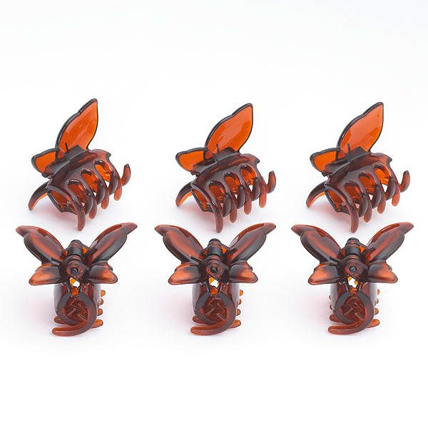 Butterfly clip small Havana - 1