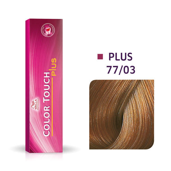 Wella Color Touch Plus 77/03 Blond moyen intense naturel doré - 1