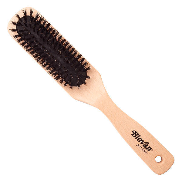 Hairbrush natural bristles 6 row - 1