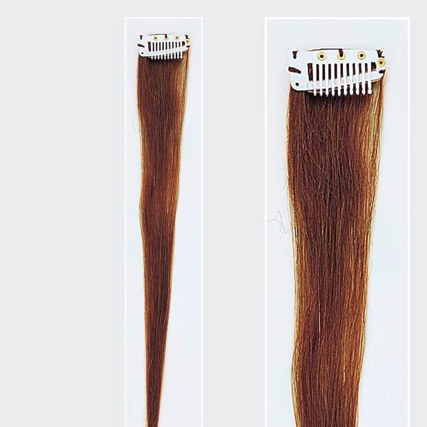 Solida Bel Hair Mini Stringy Jamie Echthaar-Strähne Hellbraun - 1