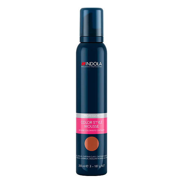 Indola Profession Color Style Mousse Hell Braun, 200 ml - 1