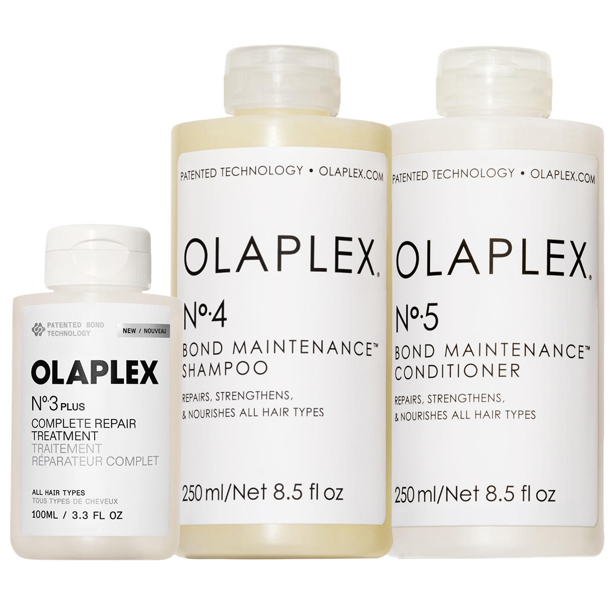 Olaplex Set Trio de soins No.3PLUS + No.4 + No.5  - 1