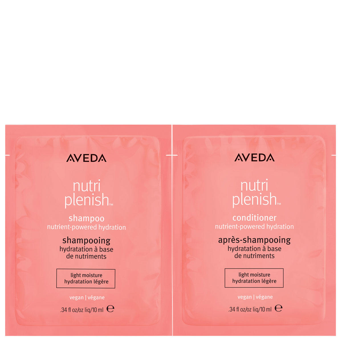 AVEDA Nutriplenish Hydrating Shampoo & Coditioner Light Moisture 2x10 ml  - 1