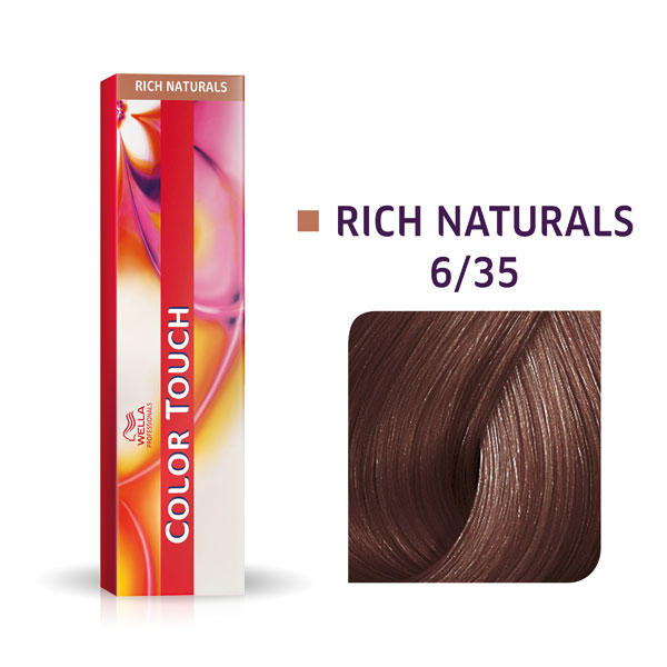 Wella Color Touch Rich Naturals 6/35 Donker Blond Goud Mahonie - 1