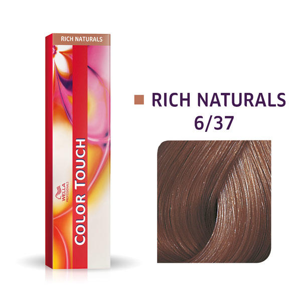 Wella Color Touch Rich Naturals 6/37 Donker Blond Goud Bruin - 1