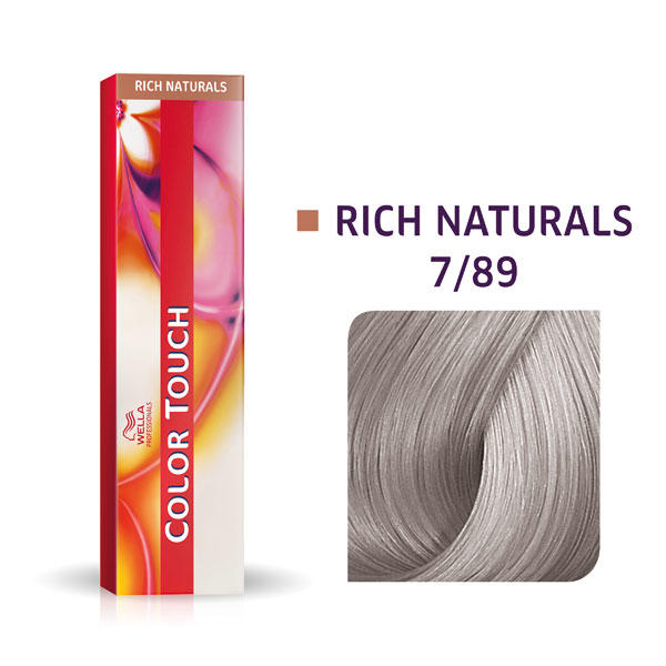 Wella Color Touch Rich Naturals 7/89 Medium Blonde Pearl Cendré - 1