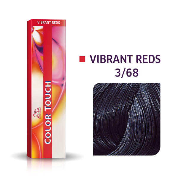 Wella Color Touch Vibrant Reds 3/68 Dark Brown Purple Pearl - 1