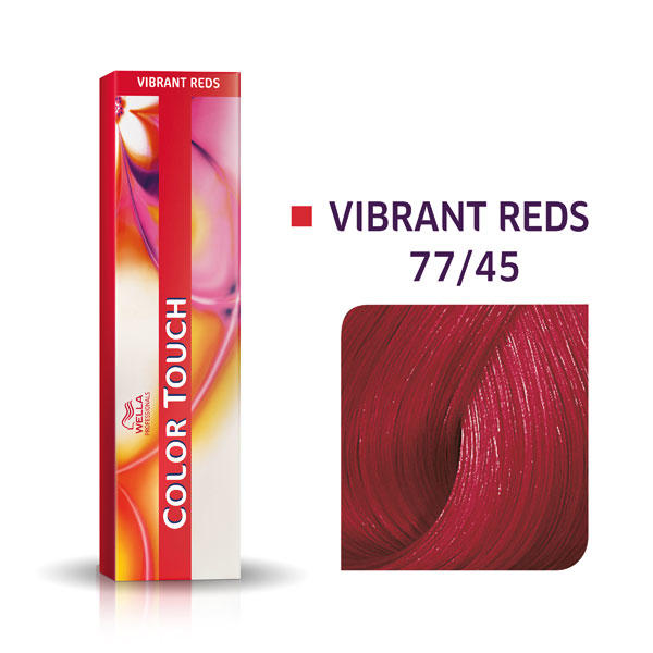 Wella Color Touch Vibrant Reds 77/45 Rubio Medio Rojo Intenso Caoba - 1