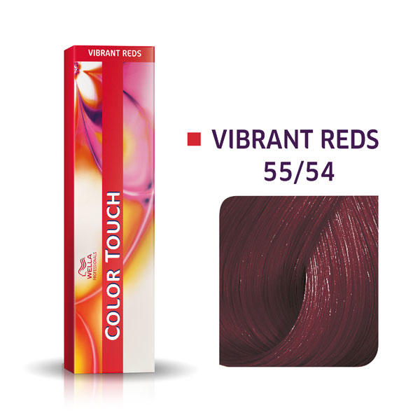 Wella Color Touch Vibrant Reds 55/54 Marrón Claro Rojo Caoba Intensivo - 1