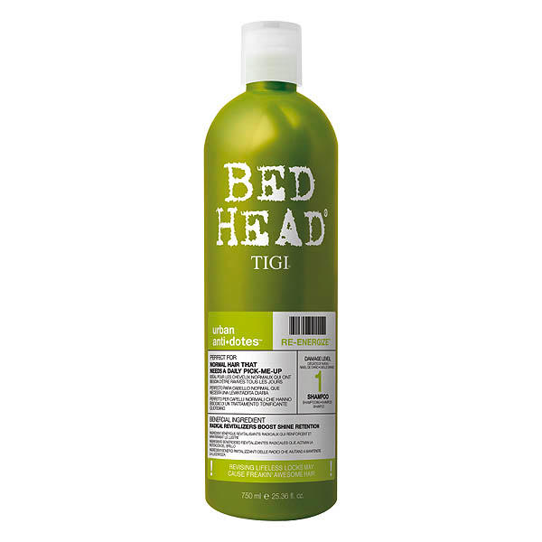 TIGI BED HEAD Re-Energize Shampoo 750 ml - 1