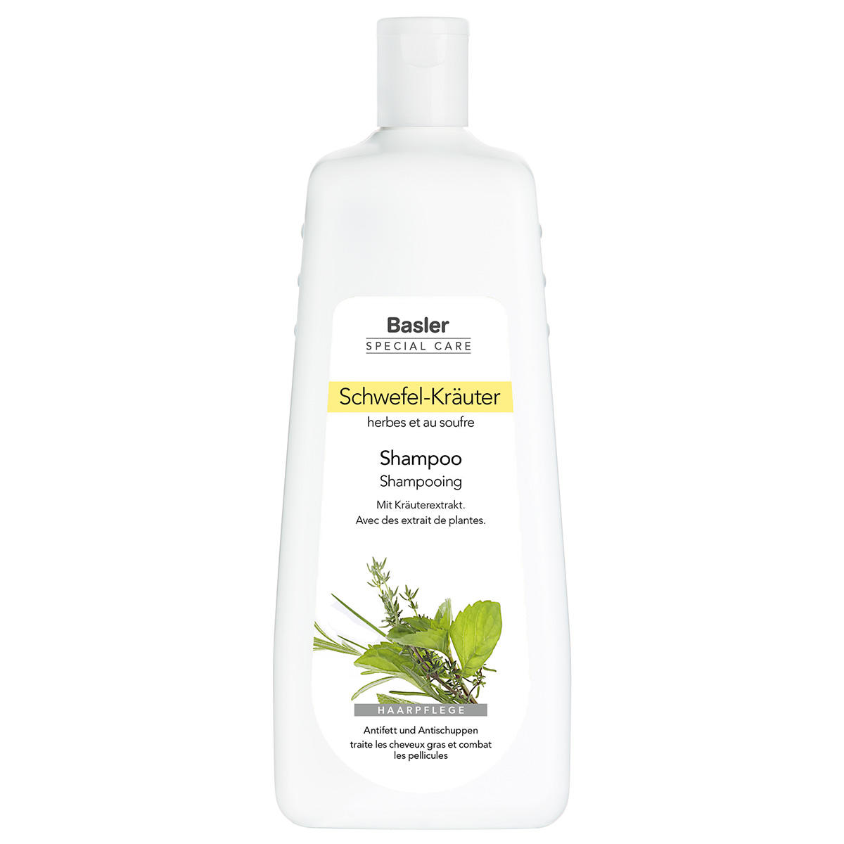 Basler Zwavel-kruiden shampoo Economy fles 1 liter - 1