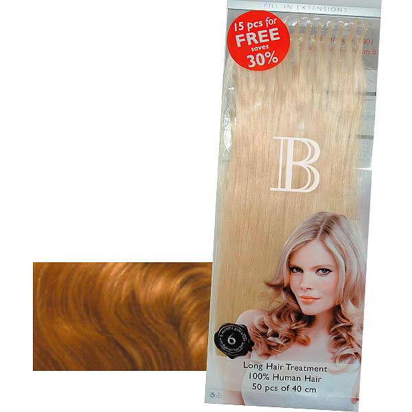 Balmain Fill-In Extensions Value Pack Natural Straight 22 Very Light Gold Blond - 1