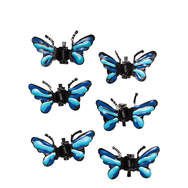 Dynatron Haarklammer Schmetterling Blau - 1