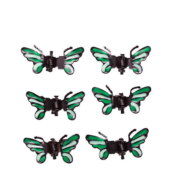 Dynatron Haarklammer Schmetterling Grün - 1