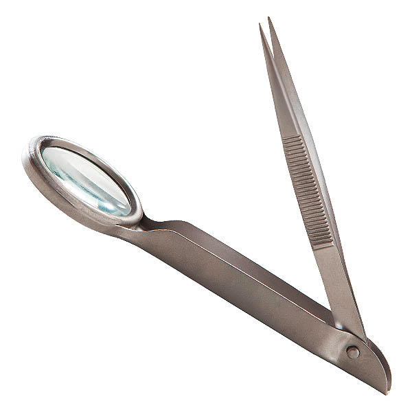 Nippes Tweezers with magnifying glass  - 1