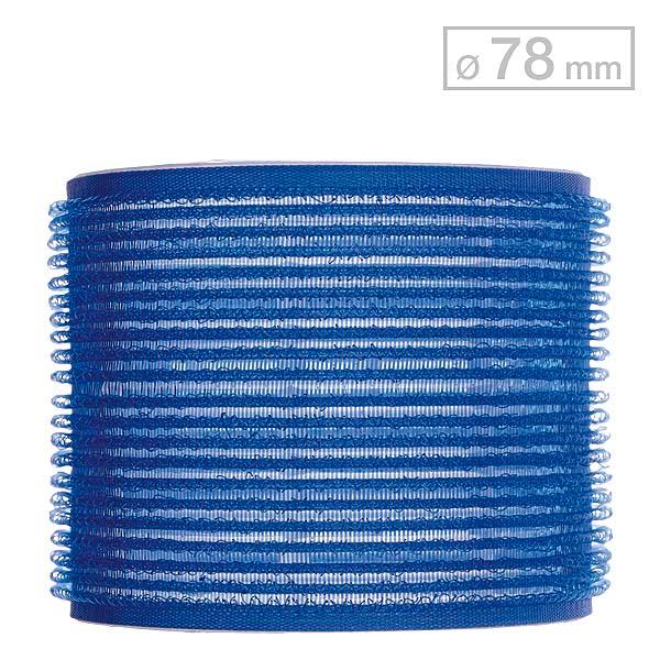 Efalock Rouleaux velcro Bleu Ø 78 mm, Par paquet 6 pièces - 1