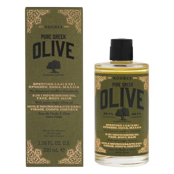 KORRES Olive Voedende 3 in 1 olie 100 ml - 1