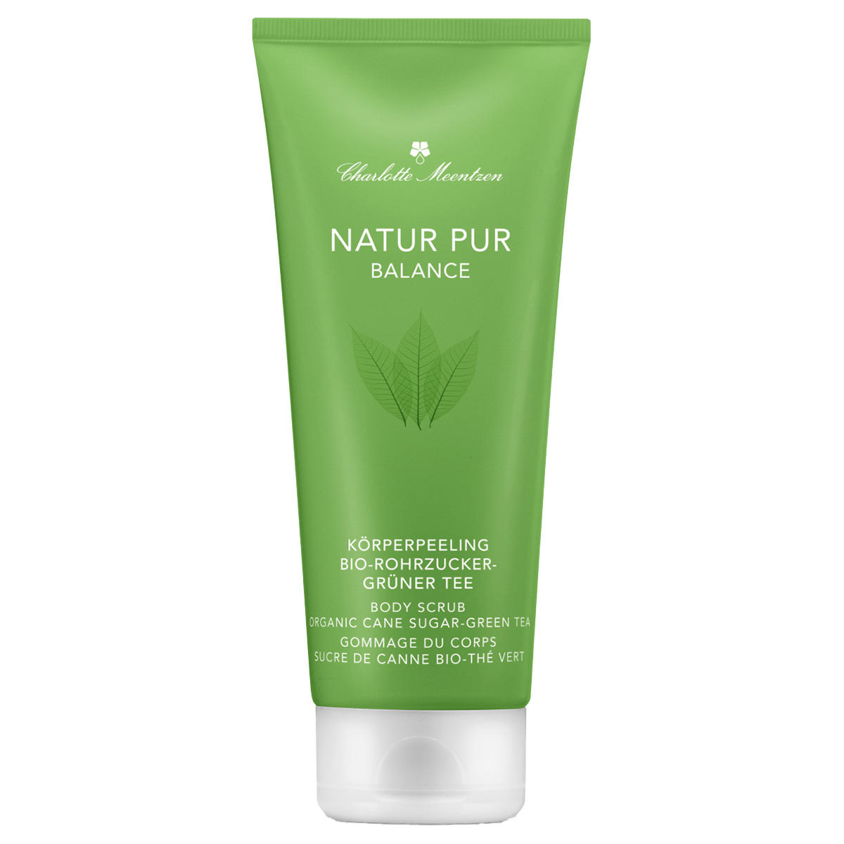 Charlotte Meentzen Body scrub organic cane sugar green tea 200 ml - 1