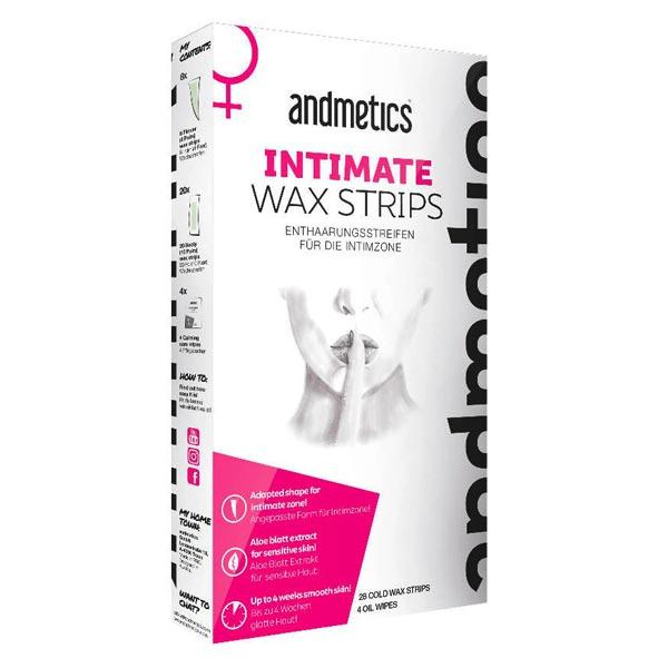 andmetics Intimate Wax Strips Enthaarungsstreifen 28 Stück - 1