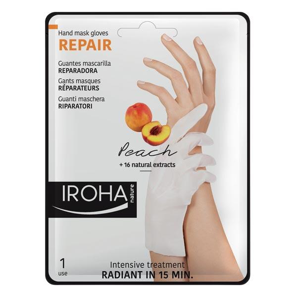 IROHA nature Repair Gloves Peach Handmaske 1 pair - 1