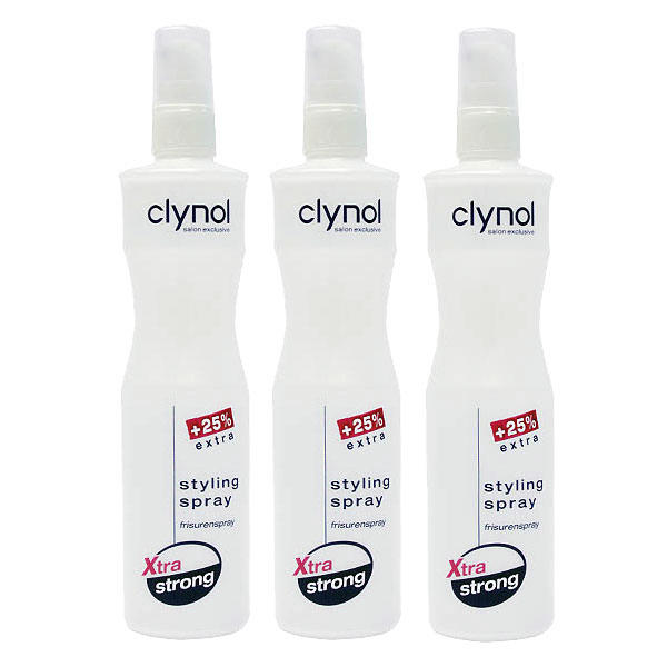 Clynol Stylingspray Xtra strong Spray coiffure Trio Set 3 x 250 ml - 1