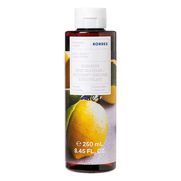 KORRES Gel de ducha revitalizante de limón y albahaca 250 ml - 1