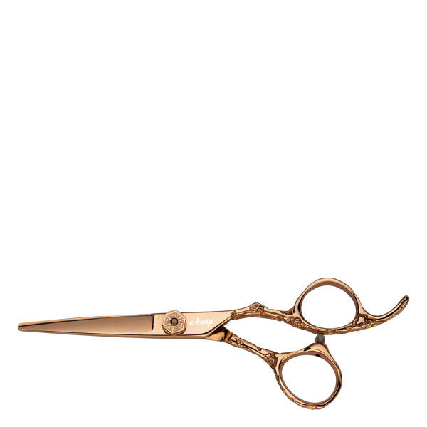e-kwip Hair scissors Flower rose gold 5,5" - 1
