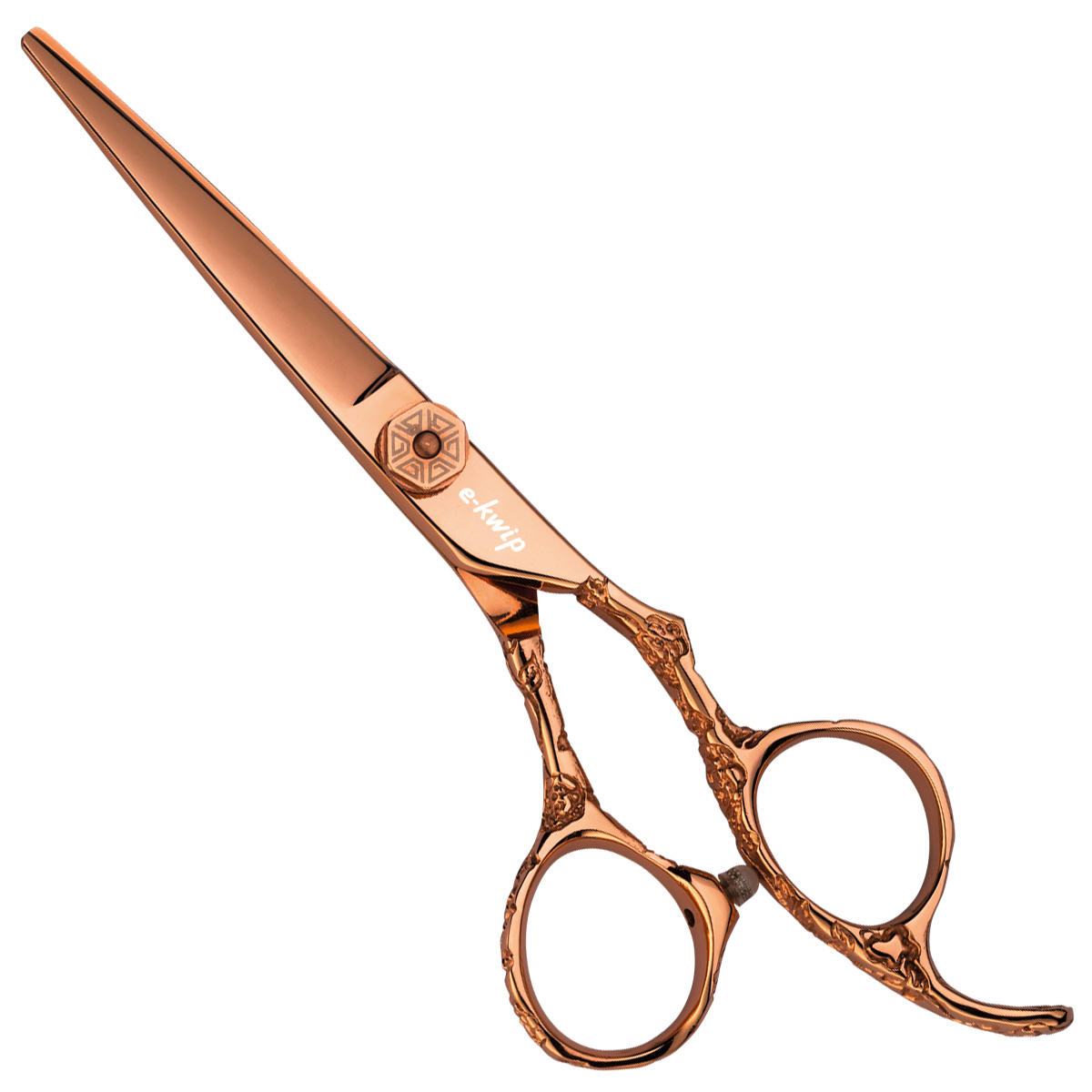 e-kwip Hair scissors Flower rose gold 5,5" - 1