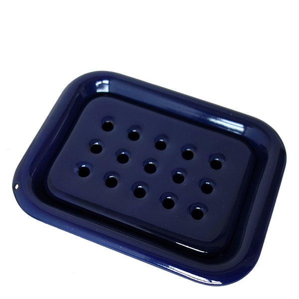 KLAR Enamel soap dish Navy blue - 1