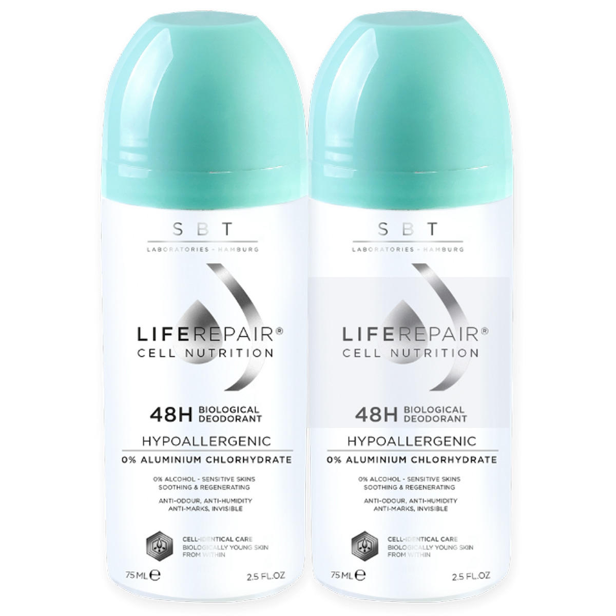 SBT Liferepair 48h Roll-On Deodorant 2 x 75 ml - 1