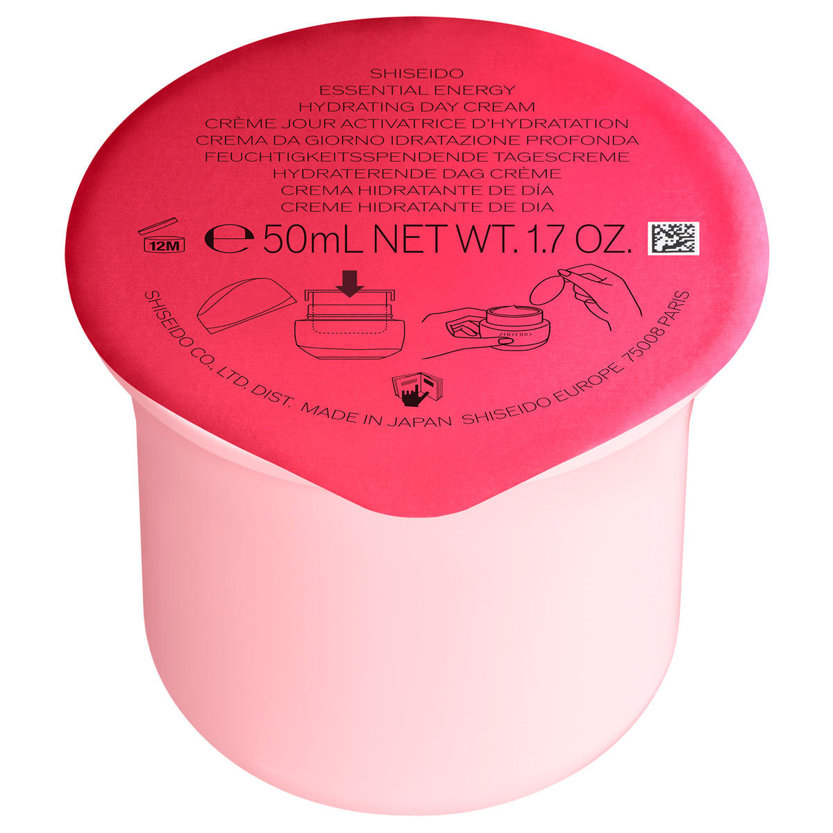 Shiseido Essential Energy Recambio de crema de día hidratante SPF 20 50 ml - 1