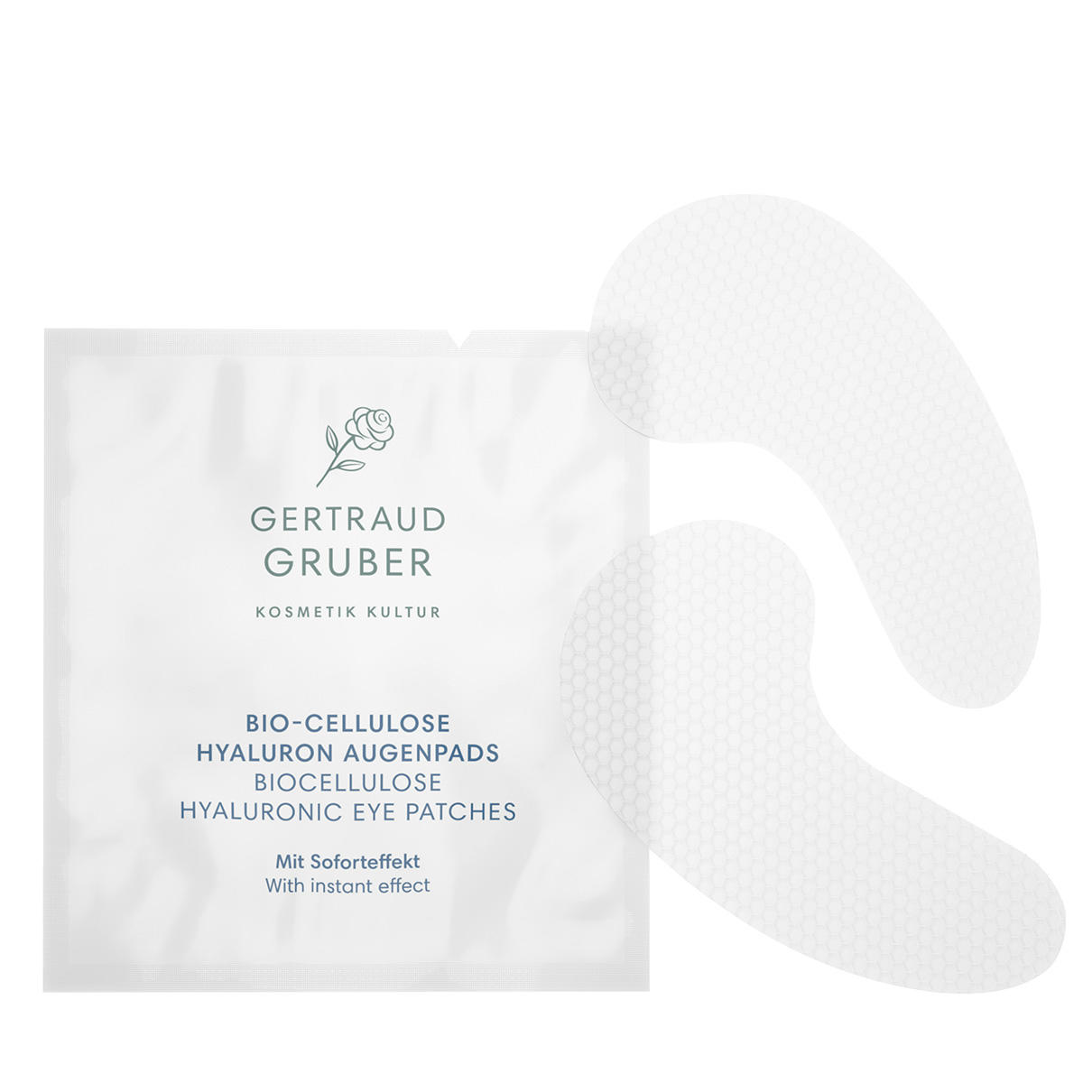 GERTRAUD GRUBER HYDRO WELLNESS PLUS Biocellulose hyaluronic eye patches 4 x 2 Stück - 1
