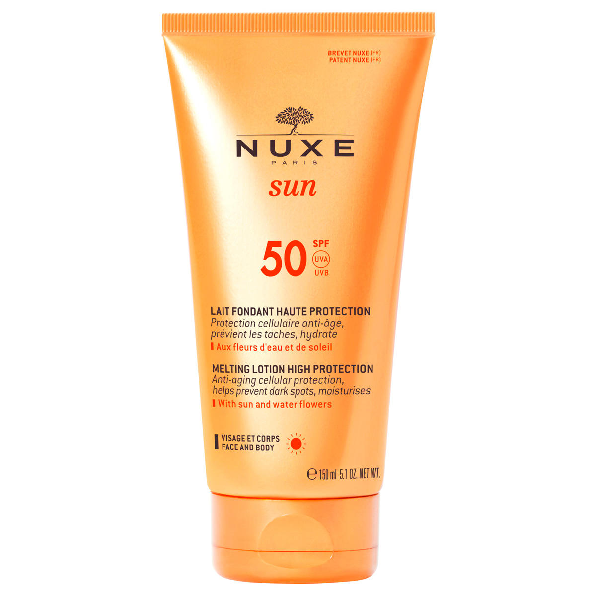 NUXE Sun Lait fondant haute protection SPF 50 150 ml - 1