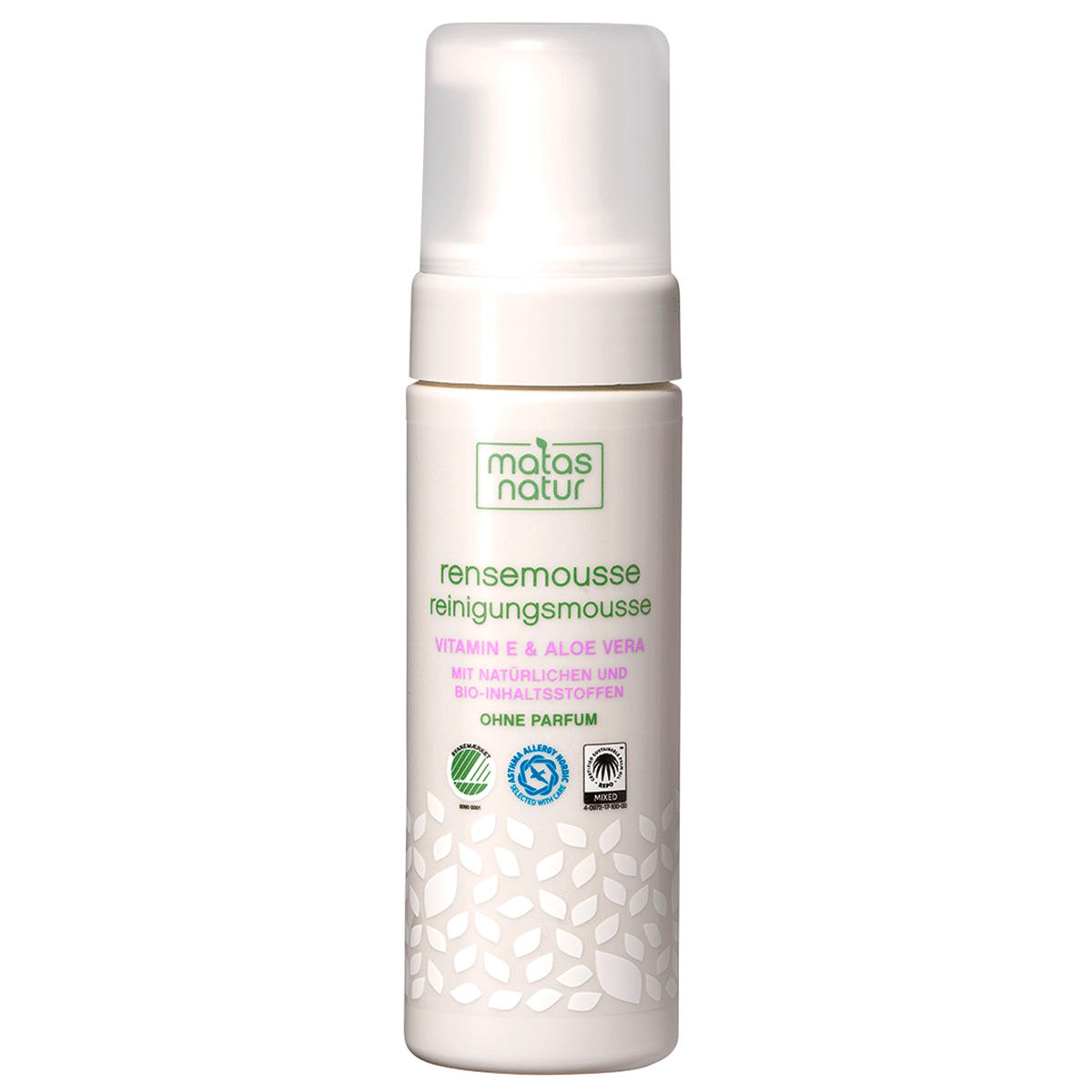 MATAS Cleansing mousse with organic aloe vera and vitamin E 150 ml - 1