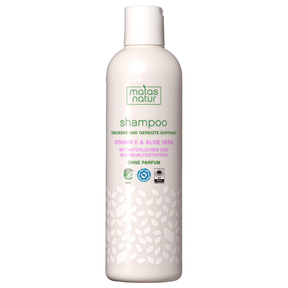 Shampoo per cuoio capelluto secco e irritato con aloe vera biologica e vitamina E 400 ml - 1