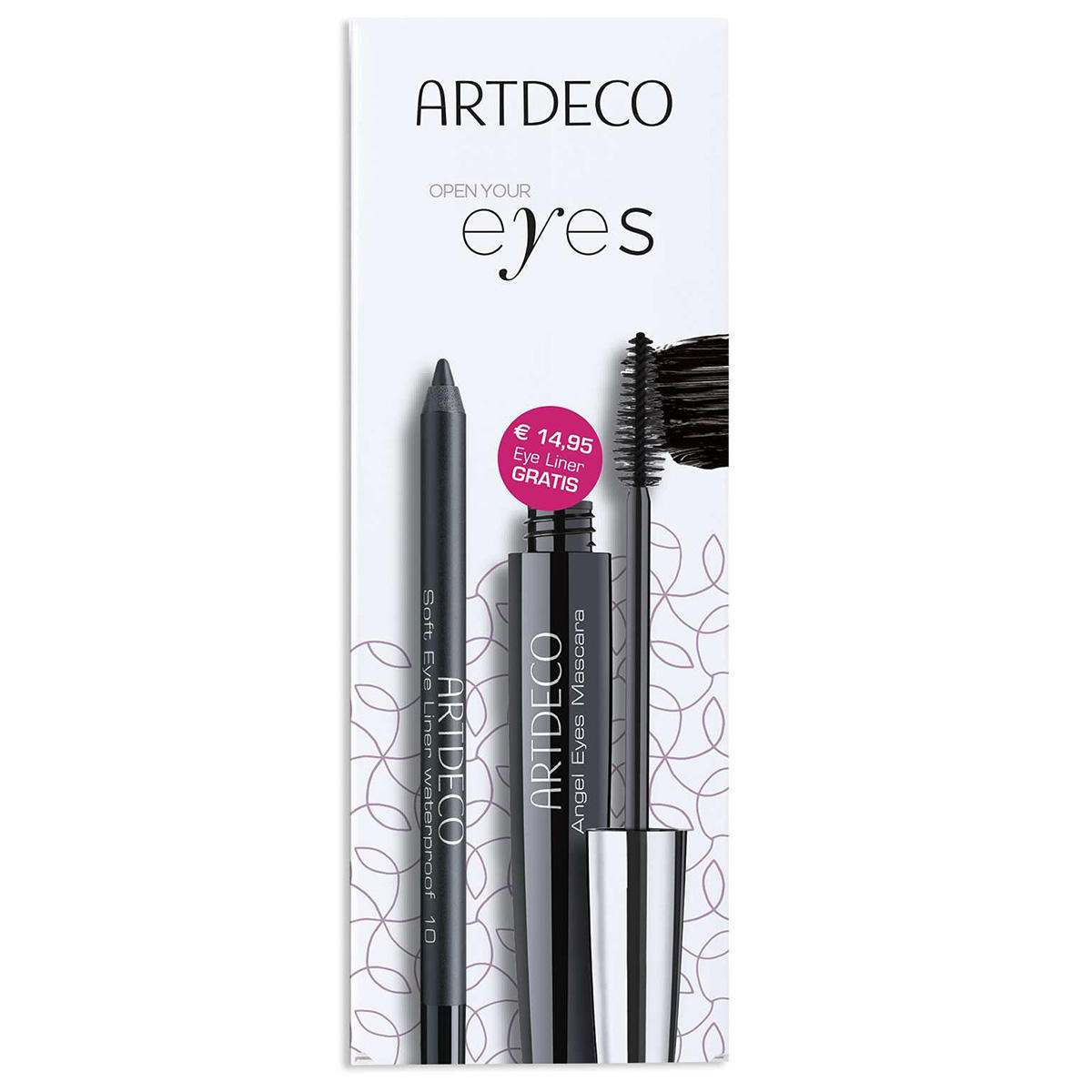 ARTDECO Open your Eyes Angel Eyes Mascara & Soft Eyeliner Waterproof Set  - 1