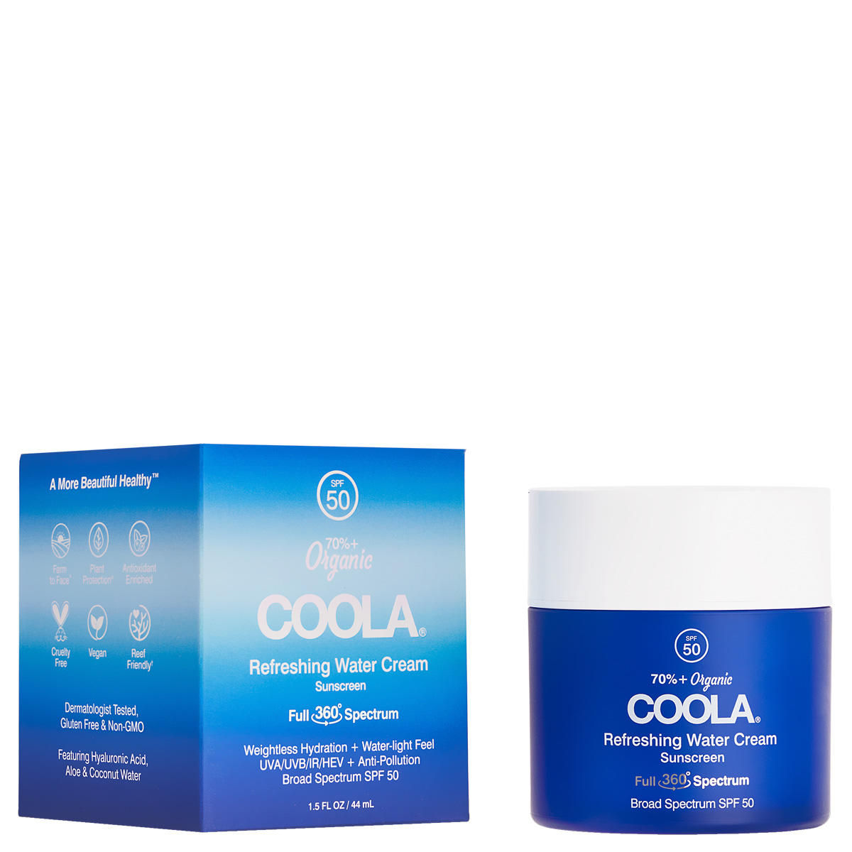 Coola Refreshing Water Cream Sunscreen SPF 50 44 ml - 1