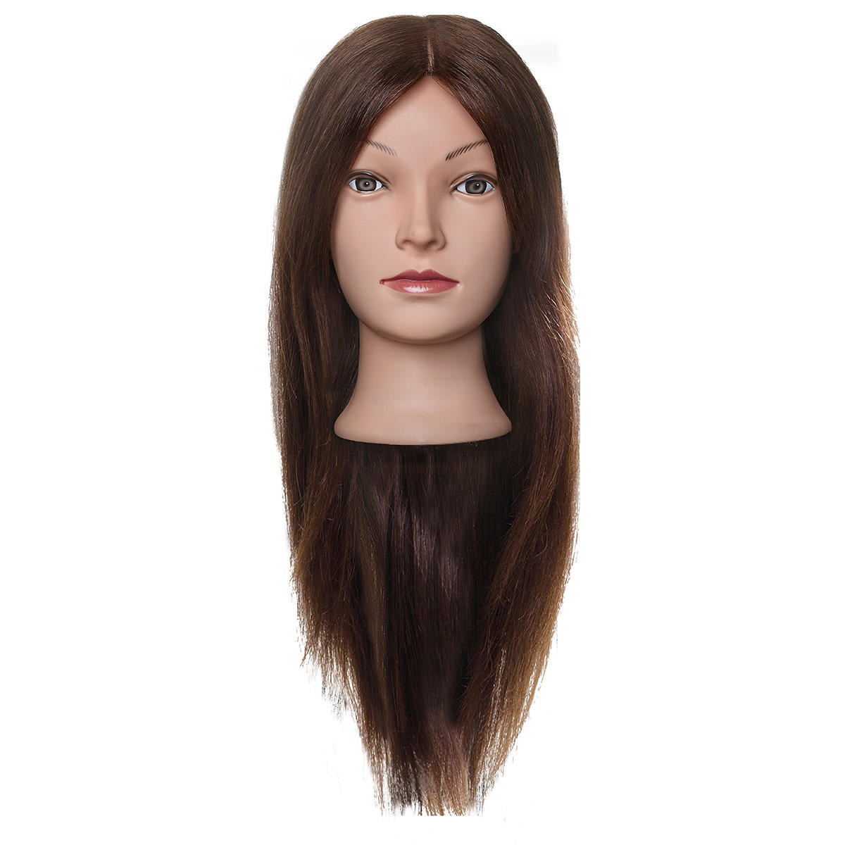 Efalock Mannequin de coiffure LINA brun - 1