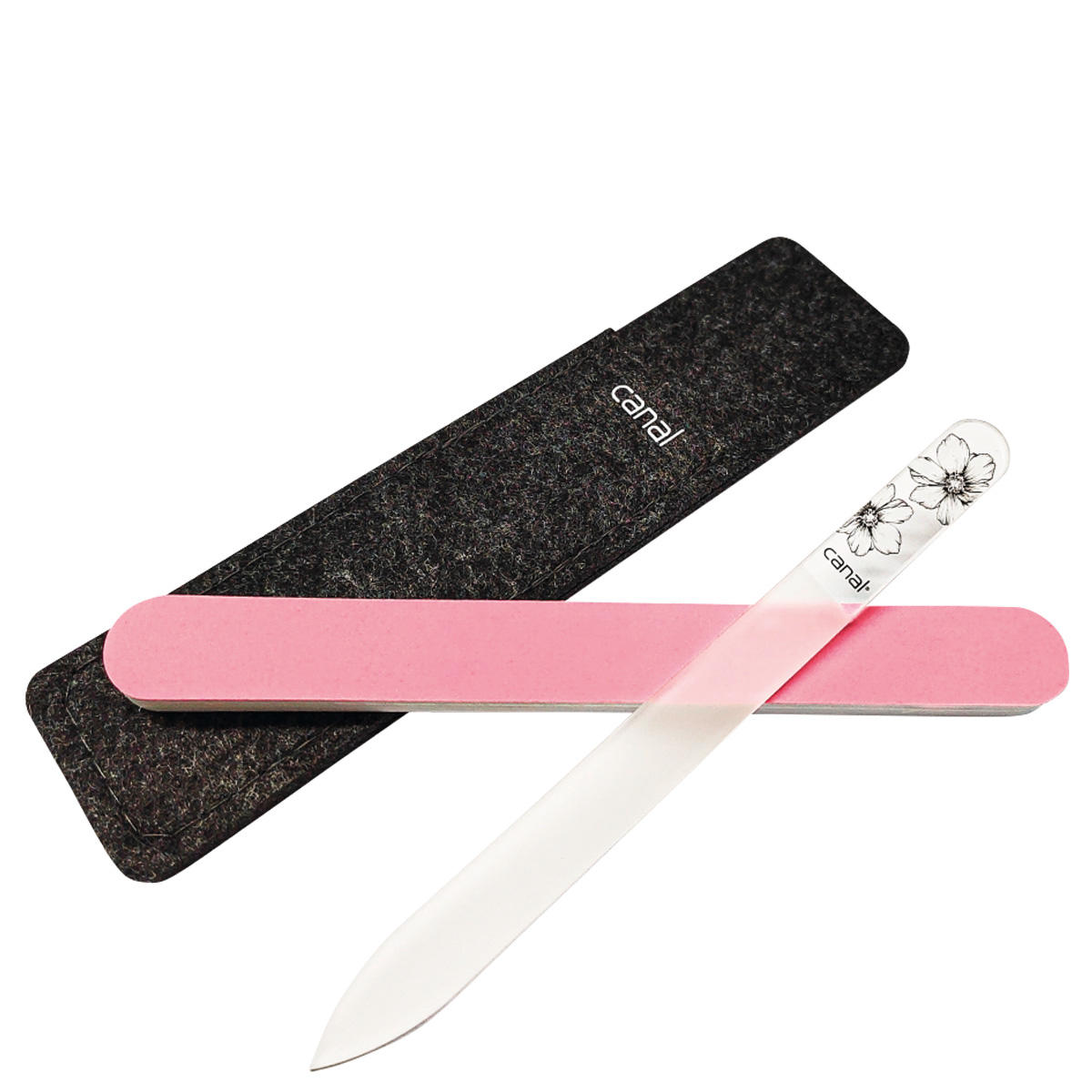 Canal Nagelpflegeset mit Glasfeile und Polierfeile  - 1