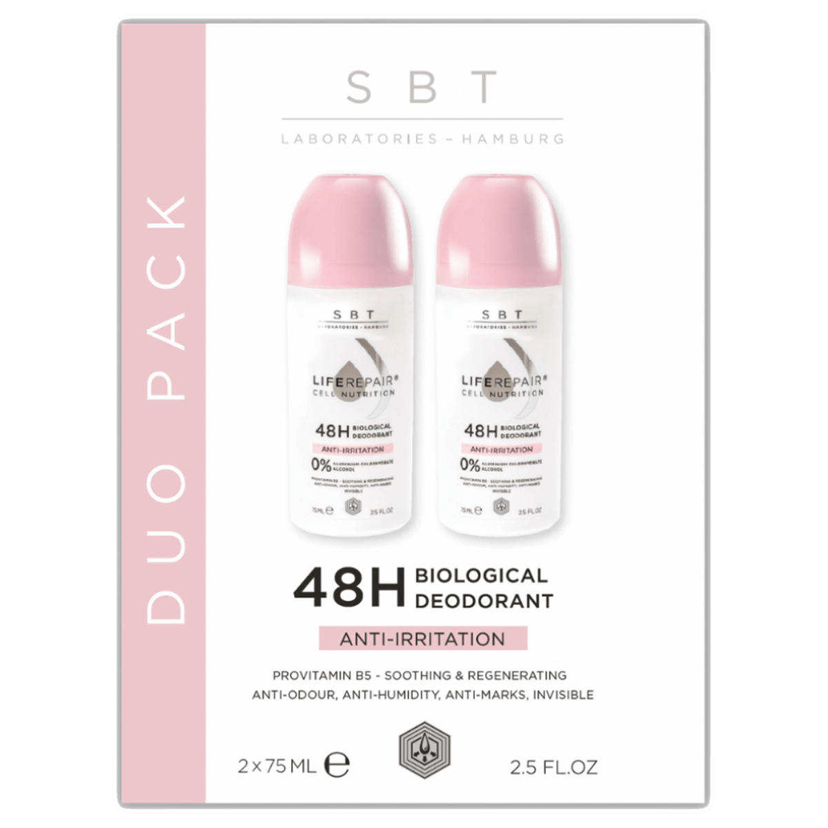 SBT Liferepair Cell Nutrition Duo Pack 48H Biological Deodorant 150 ml - 1