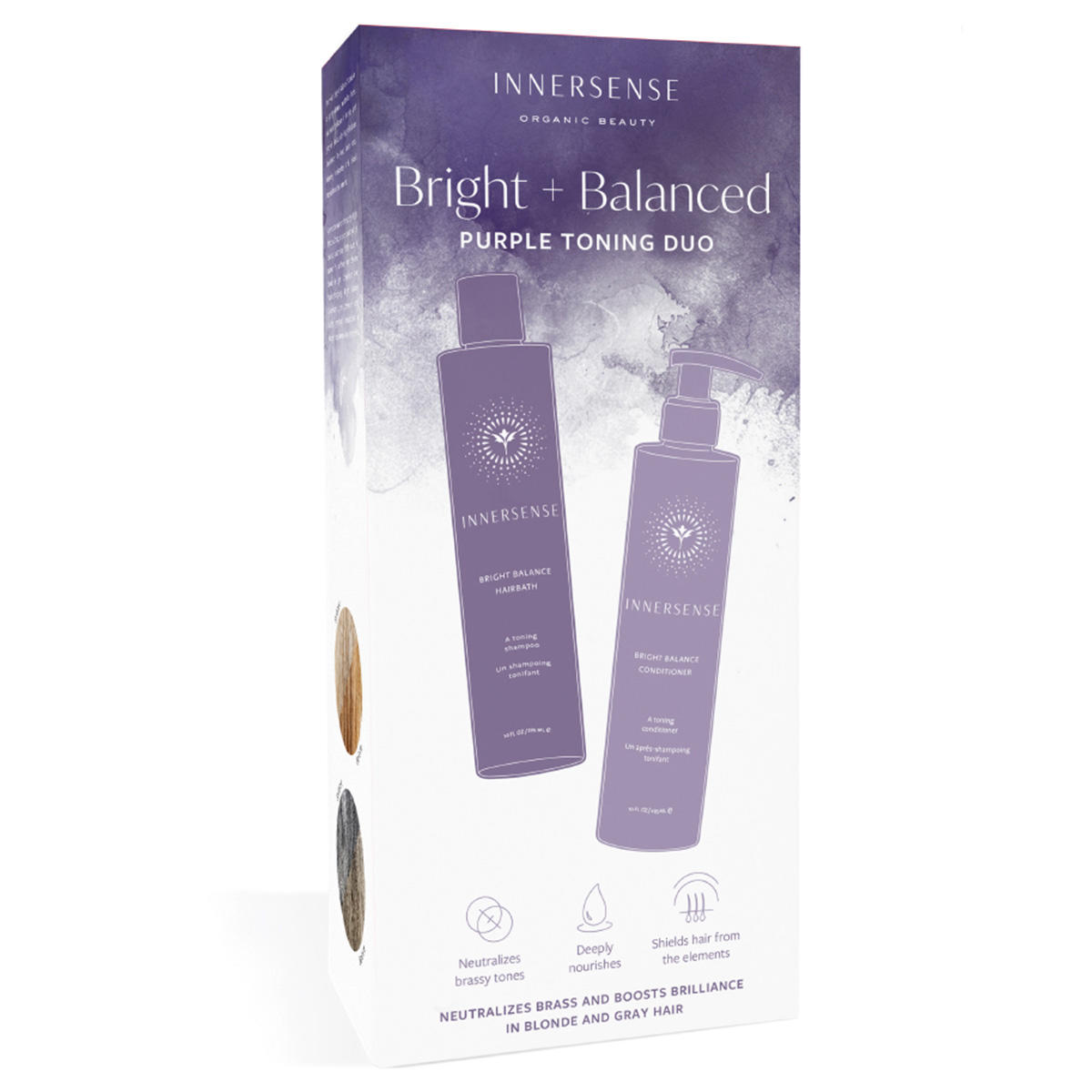 Innersense Organic Beauty Bright + Balanced Purple Toning Duo  - 1