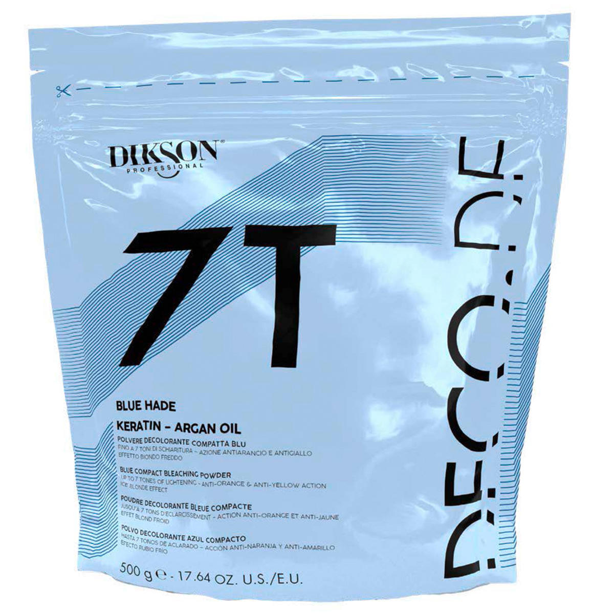 Dikson Blu Hade Poudre décolorante avec fermeture éclair 500 g - 1